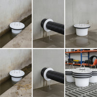 Secure-Sealing Manure Plug with Handle Easy-to-Clean Manure Drain Plug for Livestock Producers, Farmers