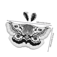 Moth Cape with Antennae Lightweight Accessory Comfortable Apparel for Cosplay