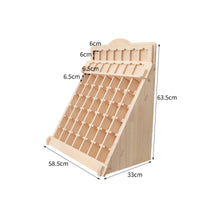 Card Display Rack with Dividers Stable Wooden Display Stand Versatile Organizer for Desk