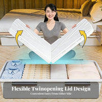 Under-Bed Rolling container slimline Rolling Storage Drawer Space-Saving Design