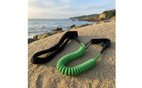 Paddle Board Leash with Belt Elastic Waist Leash with Coiled Cord Comfortable for Surfers, Stand-up Paddleboarding