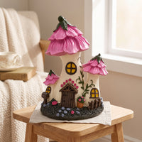 Flower-Roof Miniature House Figurines | Whimsical, for Patio