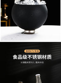 网红不锈钢冰桶酒吧KTV台面冰块桶香槟啤酒红酒店用品小食桶商用