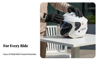 Electric Bike Helmet 3C Certified Double Lens Helmet Four-Season for Men, Women, Commuting