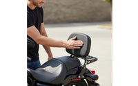 Sissy Bar Pad Comfortable Padding Motorcycle Backrest Pad Long-Lasting Material