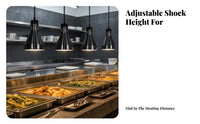 Overhead Retractable Hanging Heat Lamp