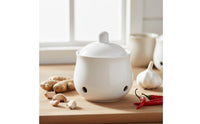 Ceramic Garlic Keeper Breathable Design Ventilated Garlic Keeper Easy to Clean Kitchen Accessory for Countertop