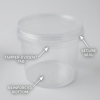 3L Storage Container with Lid and Carry Handle, Clear PP Bucket for Household and Garden Use, Multip - Image 6