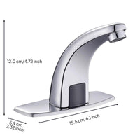 Touchless infrared brass faucet