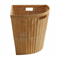 Space-Saving Imitation Rattan Corner Basket Large Capacity Triangle Corner Basket Multipurpose for Closet