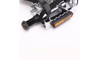 Adjustable Straps Toe Cage Pedals Side Reflectors Toe Cage Pedal Serrated Surface Strap Pedals Textured Grip