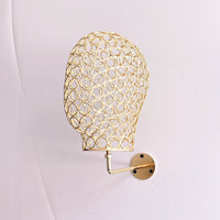 Metal Wall-Mounted Head Mold Hat Display Rack