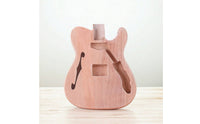 Guitar Body with F-Hole Contoured Instrument Part Unfinished for Luthier