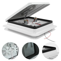 RV Trailer Ventilation Cover Base with Motor, Exhaust Fan for Camper, Travel Trailer