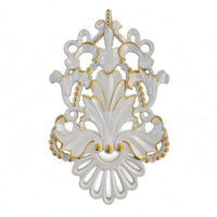 European-Style Wall Medallion Symmetrical Openwork Ceiling Ornament