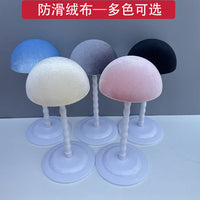 Portable Detachable Wig Stand with Height Extension for Display and Storage