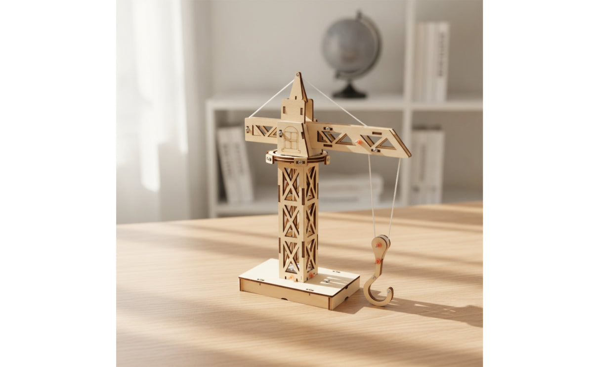 Wooden cranes Model Educational cranes Model Hands on Science Kit for Children