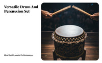 Lion Dance Drum Cowhide Drumhead Chinese Lion Dance Drum Traditional Design