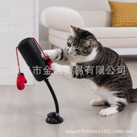 Interactive Cat Boxing Toy with Hand Puppet