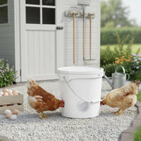 Gravity Fowl Feeder Kit Easy Installation Farm Livestock Supplies No Waste