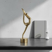 Ballet Dancer Sculpture Resin Craft Ballerina Figurine Elegant Abstract Dancer Statue for Gymnasts, Dancers, Living Room, Entryway, Bookshelf