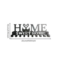 Wall-Mounted Key Holder Modern Wall Key Holder with Hooks Space-Saving for Foyer