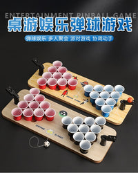 Mini Double Basketball Board Drinking Game Tabletop Football Toy