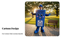 Trash Can Character Costume Costume Comfortable Garbage Can Cartoon Outsideside Fit Waste Sorting Character Costume Suit