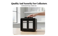 PSA Card Display Box Combination Lock Graded Card Storage Box PSA Slab Case Lockable Hard Shell Protection for Travel