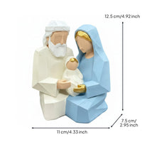Holy Family Statue Resin Religious Decoration Collectible Home Decor for Bedroom, Easter
