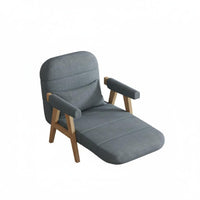 Folding Sofa Bed Multi-Functional Wooden Frame Convertible Sofa Space-Saving Design Foldable Sleeper Chair for Students, Guest Room, Home Office