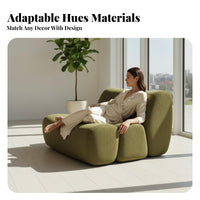 Curved Sectional Sectional Italian Design Aesthetic Living Room Furniture Light Luxury Oversized for Interior Designers