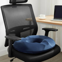 Donut Pillow Pressure Relief Viscoelastic Foam Seat Pad Coccyx Pad Ergonomic Design Chair Pad Removable Cleanable Cover for Car