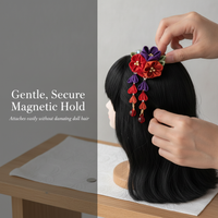 BJD OB11 GSC Doll Japanese Style Tsumami Kanzashi Hair Clip for Kimono Yukata
