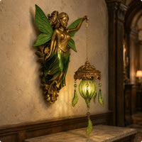 Vintage Lantern Wall Lamp Ornate Home Decor Resin