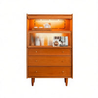 Sideboard with Glass Doors Nordic design storage shelf Modern Design Multi-Functional for Homeowners, Entryway, Hallway, Bedroom
