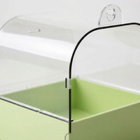 Bird Bath Box Hooks, Transparent Bird Bath for Budgies, Tub Pet Bird Bath, Pet Bird Bath Box, Small  - Image 6