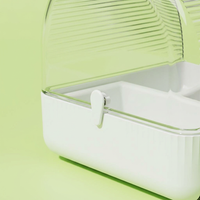 Cockatiel Cage Mounted Bath Feeder, External Bird Bath Feeder Combo, Budgie External Shower Feeder,  - Image 6