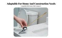 Side-Mount Single Push Flusher silver-toned Finish Flush Mechanism for Plumbers