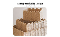 Rectangular Woven Basket Decorative Rectangular Wovendesign Bin Handwoven