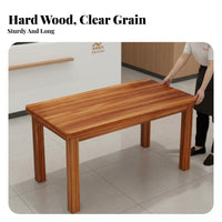 Wooden Eatery Table and Stool Set Long-Lasting Professional Furniture Space-Saving Minimalist Design for Restaurant Owners