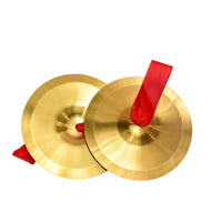 Waist Drum Cymbals Loud Sound Brass Cymbal Pair Metal Hand Cymbals for Artists, Stage Performance