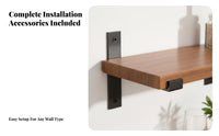 Bracketed Shelf Board Shelf Retro Design Wall Decoration Strong Load-Bearing