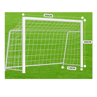 Easy Assembly Soccer Goal Frame with Net Stable Design Soccer Goal Long-Lasting Sports Equipment Weatherproof for School