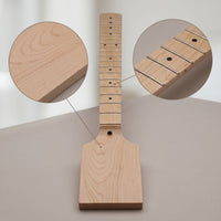 Guitar Neck with Paddle Headstock Unfinished Paddle Headstock Guitar Neck 22 Frets for Guitarists