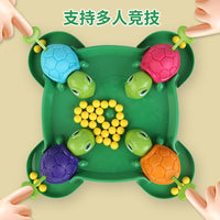 Turtle and Frog Bean Eating Game - Interactive Tabletop Game for Kids