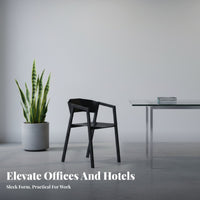 Minimalist Backrest Chair utilitarian design Modern Dining Chair Sturdy Metal Legs Easy Assembly for Business Owners, Restaurant