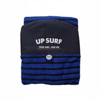 Surfboard Sock Prevents Surfing Sealant Mess Striped Surfboard Sleeve Internal Storage Pocket Stretch Board Sock for Travel