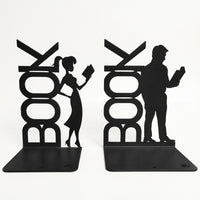 Metal Bookends, Tree of Life Design, Black