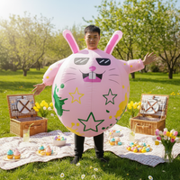 Inflatable Bunny Costume Funny Easter Bunny Inflatable Suit for Adults, Holiday, Stage Performances, Festivals